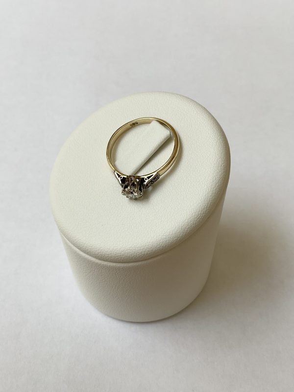 Vintage 18ct Gold Diamond Solitaire - Image 3