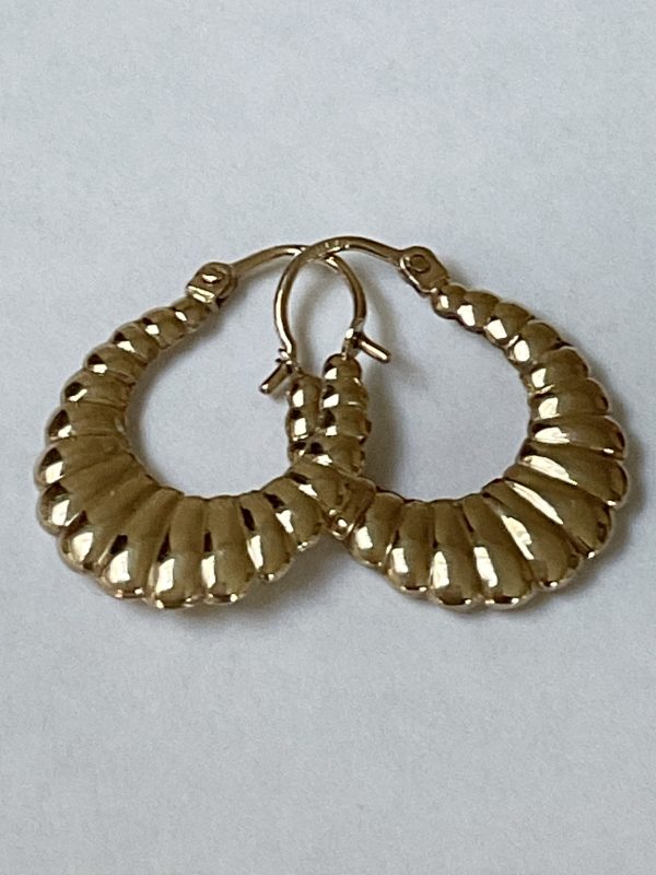 9ct Gold Creole Earrings