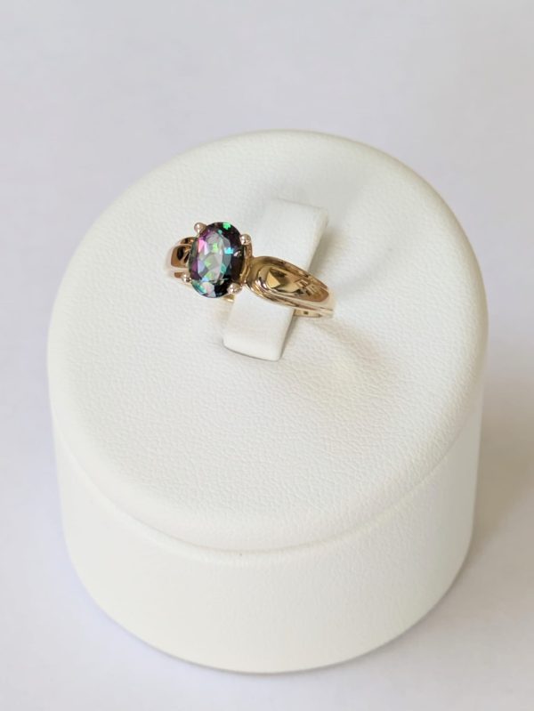 14ct Gold Mystic Topaz Ring - Image 3