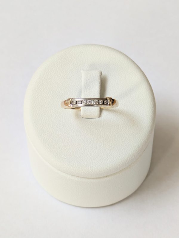 9ct Gold Diamond Half Eternity Ring - Image 2