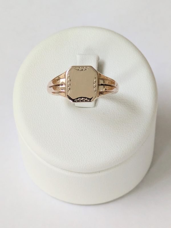 Vintage 9ct Gold Signet Ring - Image 2