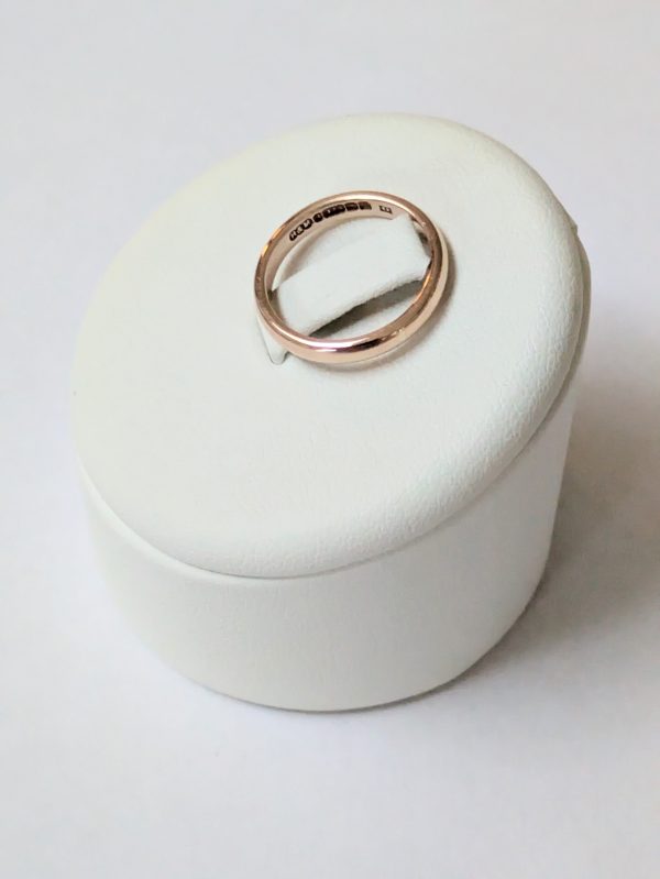 Vintage 9ct Rose Gold Band Ring - Image 3