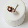 Vintage 9ct Gold Opal & Garnet Ring