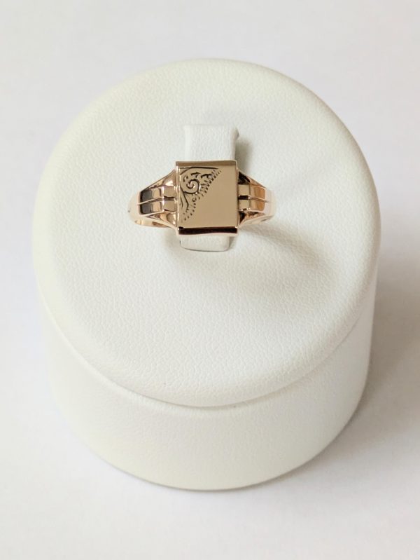 Vintage 9ct Gold Signet Ring - Image 2