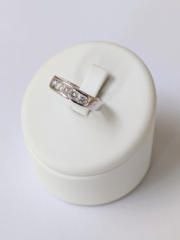 14ct White Gold Diamond Half Eternity Ring