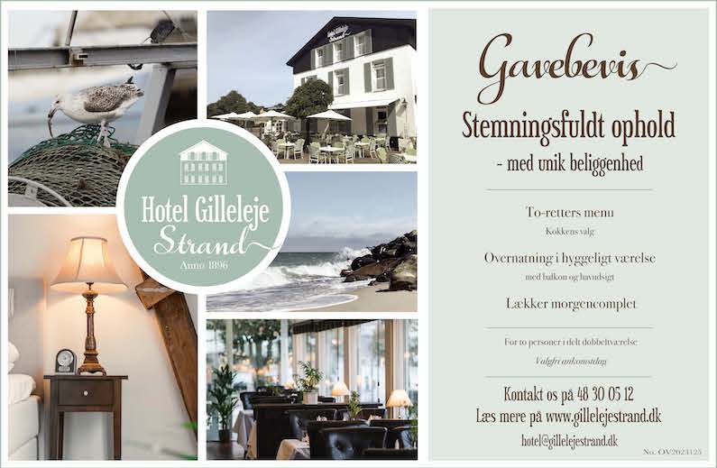 Gavekort og gavebevis til Hotel Gilleleje Strand