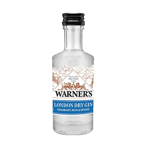 Warner's London Dry Gin, 5 cl