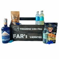 Gave til Fars Dag - Værktøjskasse med Warners Dry Gin
