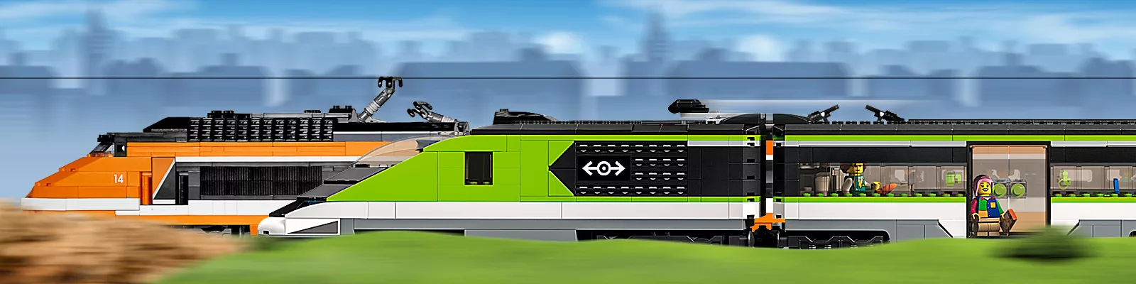 Train électrique télécommandé Lego City TGV n°60051