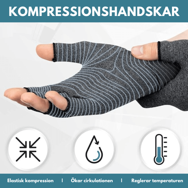 Artrithandskar, kompressionshandskar för smärtlindring - Gladkropp
