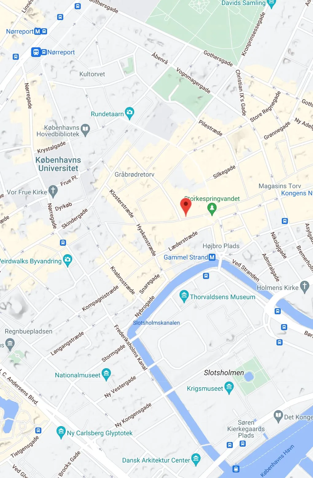 Psykoterapi ved Jesper Glad - Kort og Adresse Amagertove 14b, København K