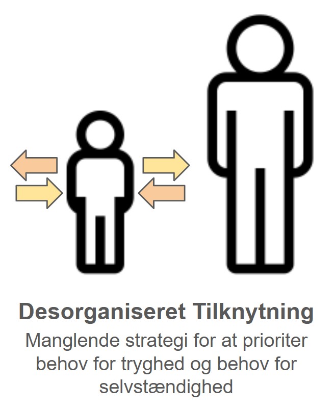 de 4 tilknytningsmønstre - desorganiseret tilknytning