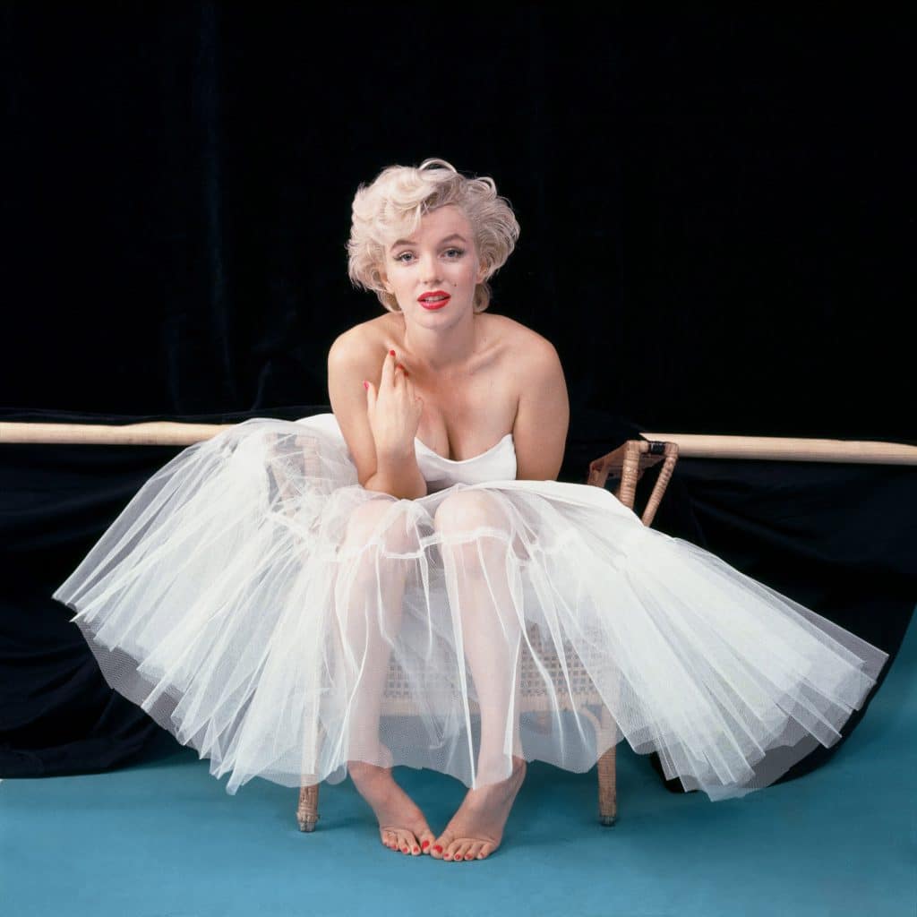 Marilyn Monroe fotografata da Milton Greene vestita da ballerina