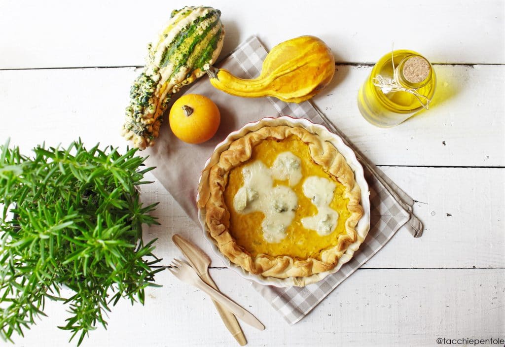 TORTA SALATA ALLA ZUCCA E GORGONZOLA