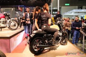 Eicma 2016, Milano Rho Fiera; Stand Moto Guzzi; Eicma girl