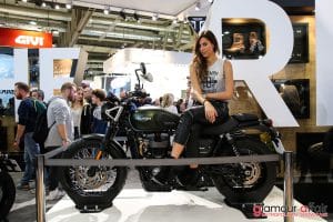 Eicma 2016, Milano Rho Fiera; Stand Triumph; Eicma girl