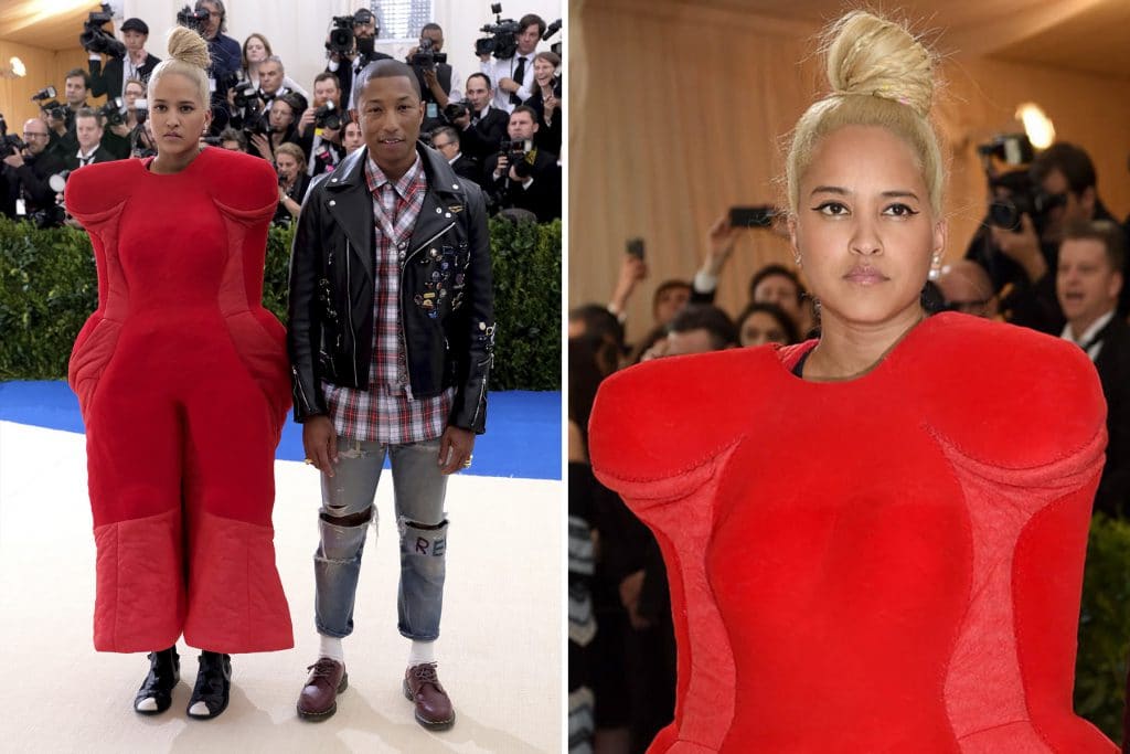 Helen Lasichanh in Comme des Garçons
