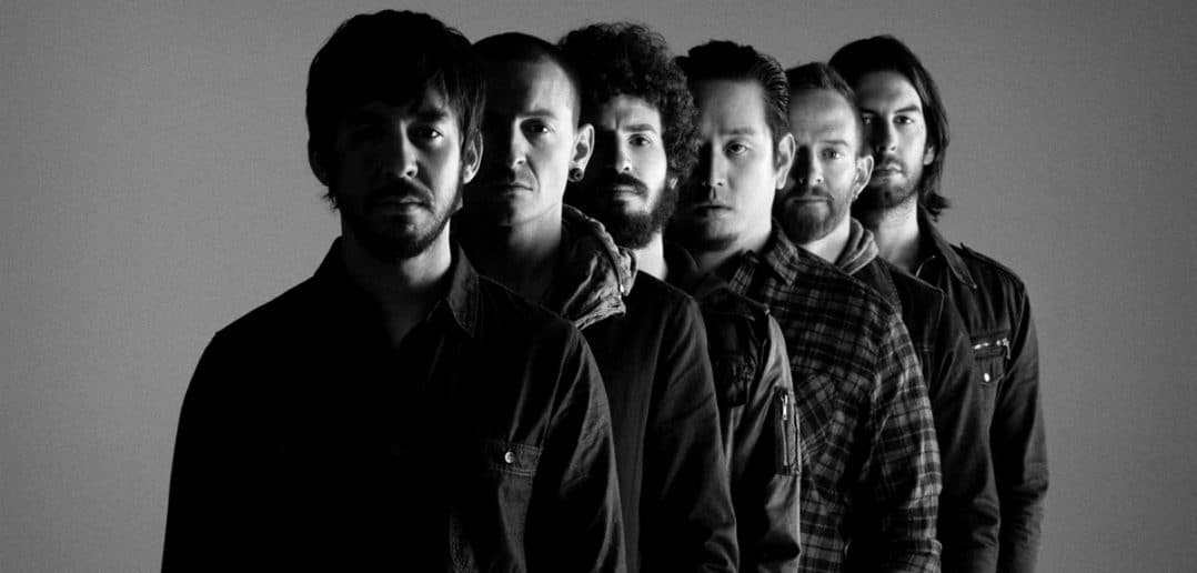 La formazione completa dei Linkin Park.