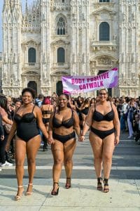 Body Positive Catwalk 2019, Milano. Laura Brioschi curvy model