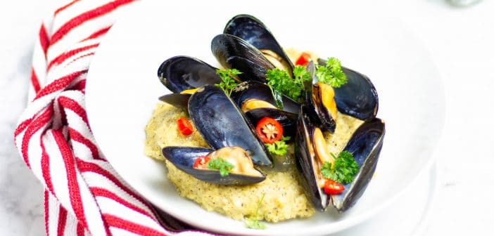 POLENTA E COZZE