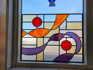 Esther paneel showroom Glas in Lood Nijmegen Grave Decorama