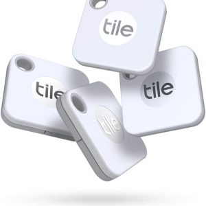Tile Mate (2020) Bluetooth Item Finder, 1 Pack, White. 60m finding range, 1 year replaceable battery, works with Alexa and Google Home. iOS and Android Compatible. Find your Keys, Remotes & More.