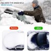 QcoQce Car Windshield Cover, Magnetic Snow Cover, Windscreen Cover with Side Wing Mirror Cover, Frost Guard Pefect Fit for Cars (147×120cm)