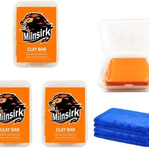 Car Clay Bars Detailing kit 3 Pack 300g for Cleaning Auto Glass, Windscreen, Polish Window with Micro Fiber Towel
