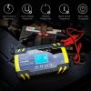 BUDDYGO Car Battery Charger, 12V/24V 8Amp Intelligent Automatic Battery Charger/Maintainer Delivers 3 Stage Charging, with LCD Screen And have 6 Charging Mode, Suitable for More Types of Batteries