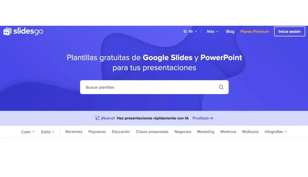 slidesgo herramienta ia para profesores