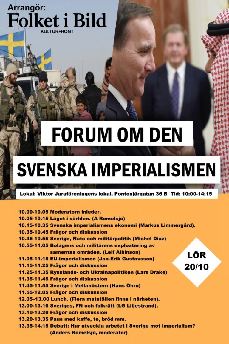 Sverige, Nato och militärpolitik – Forum om svensk imperialism