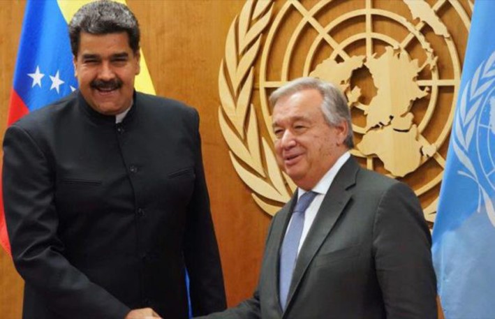 FN erkänner bara Maduro som legitim president för Venezuela