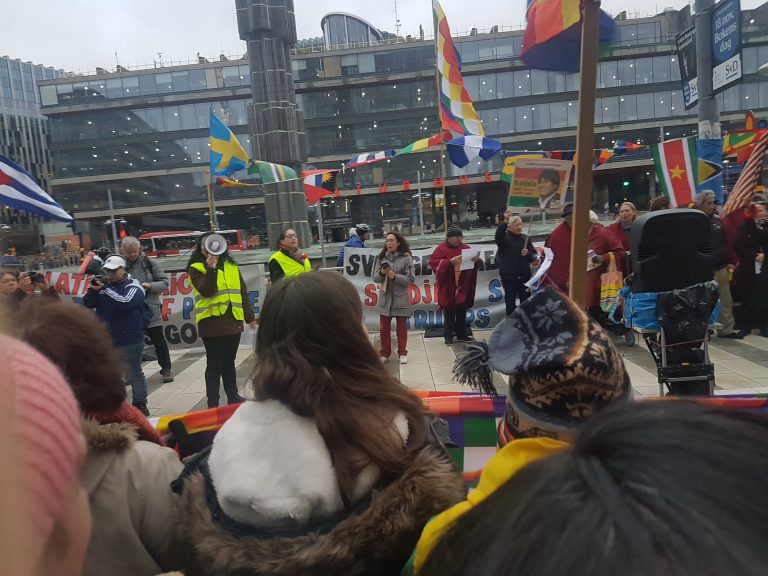 Se och hör den fina manifestationen på Soltorget i Stockholm!