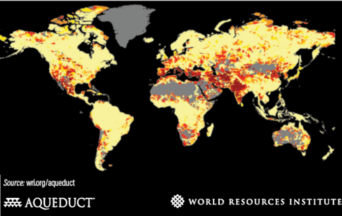 Dödande vattenföroreningar och vattenbrist  i världen