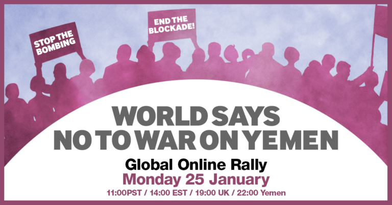 Världen säger Nej till kriget i Jemen -webbinarium