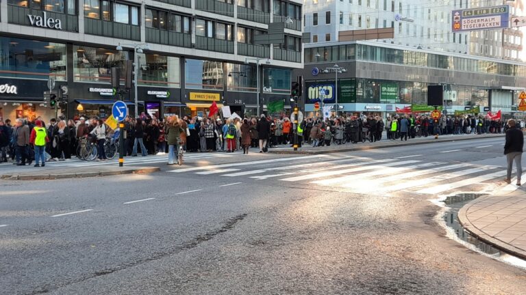 Engagerande radikal klimatdemonstration i Stockholm – en av 500 globalt!
