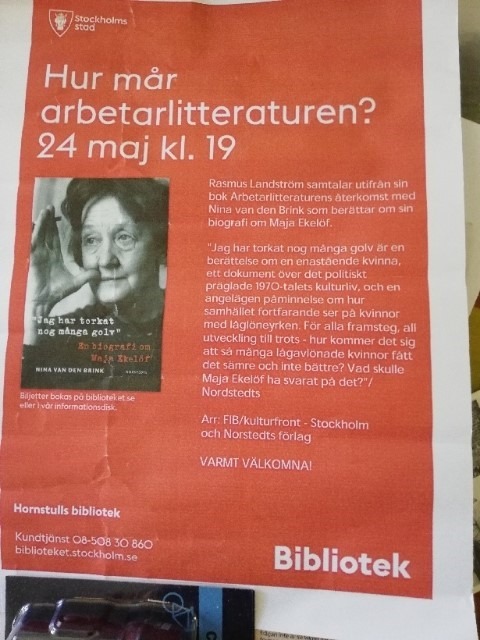 Hur mår arbetarlitteraturen? Kom till unikt möte!