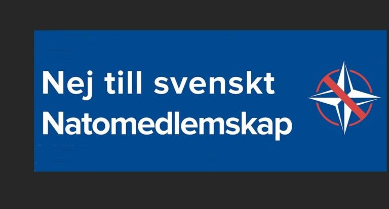 ”Ja till alliansfrihet – Nej till Nato” – Kom till möte i Rinkeby Folkets Hus 16 december kl. 18-20. Kom!