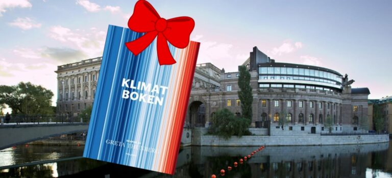 ”Klimatboken” till varje riksdagspolitiker! Manifestation 25/1 Mynttorget kl. 12.15