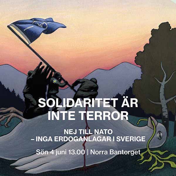 Uppmärksammad ”Nej till Nato”-demonstration i Stockholm idag