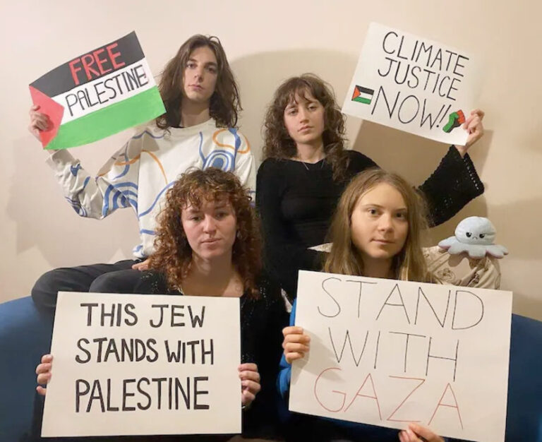 Greta Thunberg & Svenska Fridays For Future: Vi kommer inte att sluta tala om Gazas lidande – det finns ingen klimaträttvisa utan mänskliga rättigheter