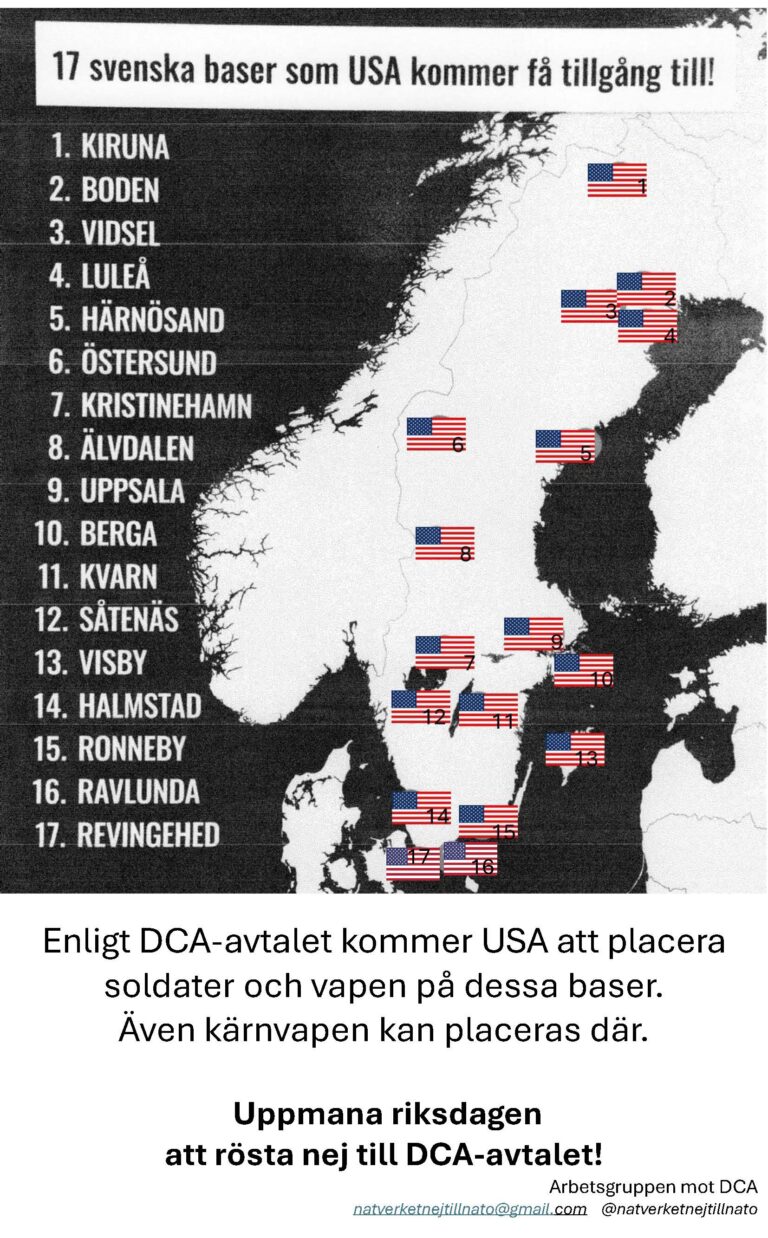 Manifestation för fred och frihet och mot DCA 14 april kl 14, Slussen