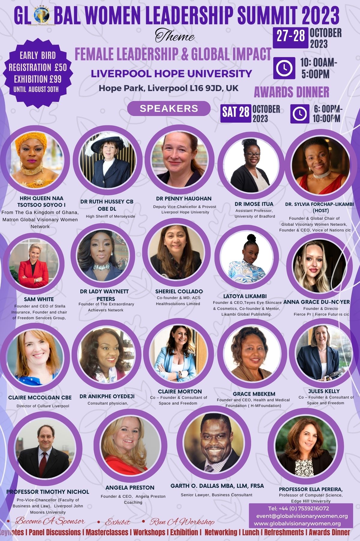 GLOBAL WOMEN LEADERSHIP SUMMIT FLYER. New