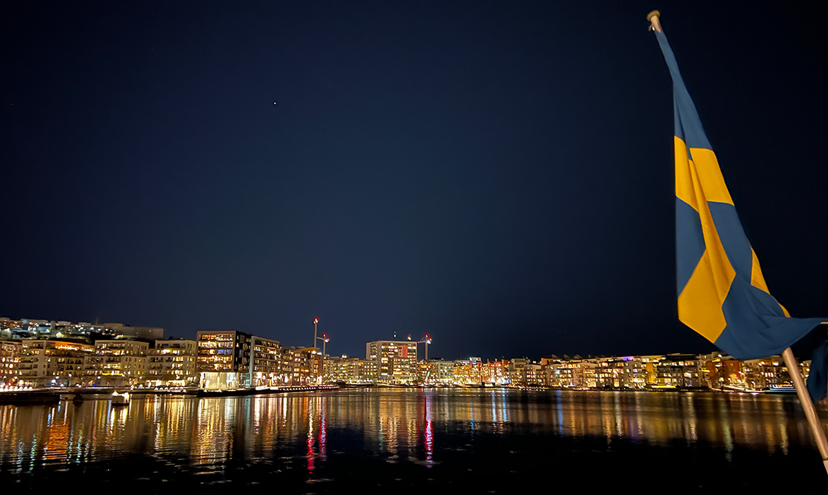 Stockholm Sweden by night