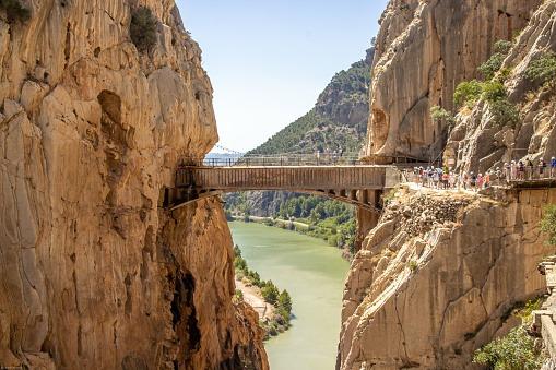 caminito del rey, the hanging bridge