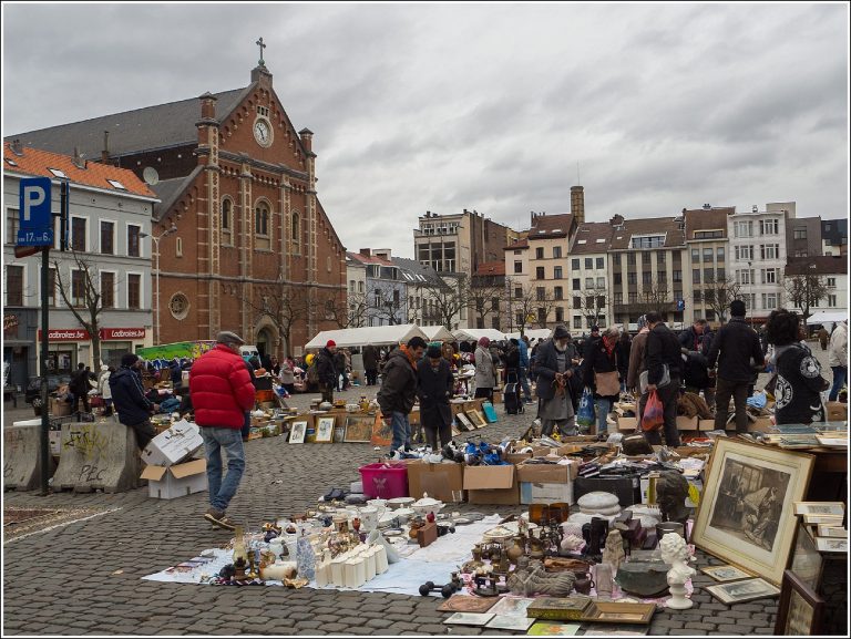 Den hippe og bohemske bydelen Marolles i Brussel