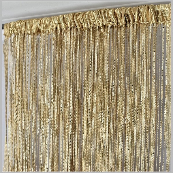 GO3.1 (Elegante oud goud kleur Draadgordijnen van hoogwaardig polyestergaren 300x250 cm )