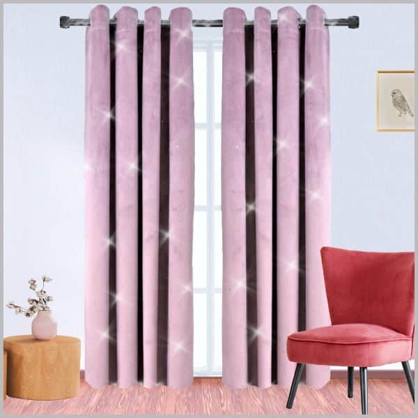 Glow Thuis - Gordijn verduisterend verduisterend - Roze kleur Curtains met gloed- 140x260cm