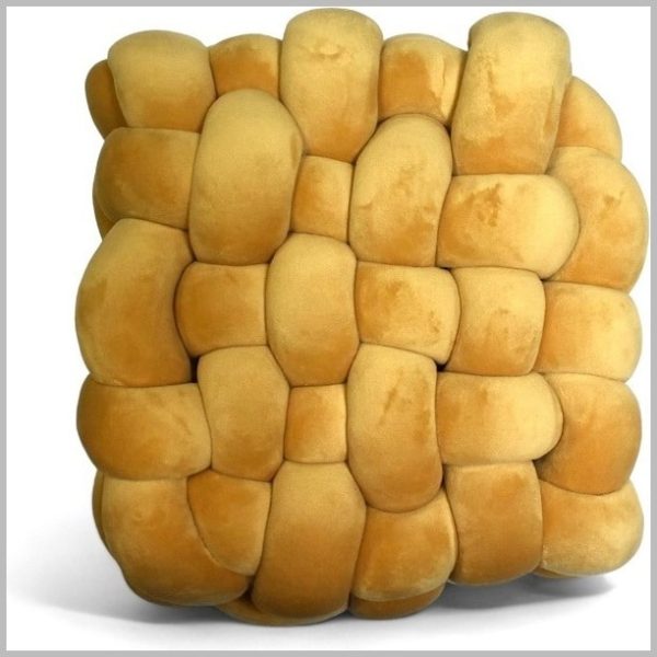 GZ1.4 (Glow Thuis - Sierkussen - Goud - Fluweel- handgemaakte fluwelen kussens - 30x30 cm)