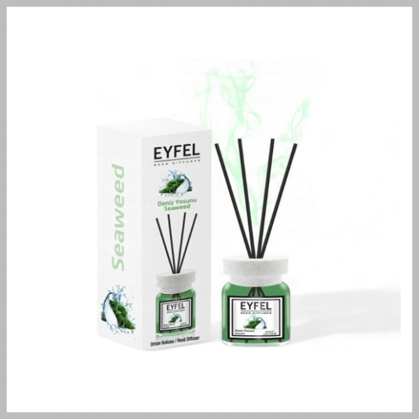 QZ1.4 (EYFEL PERFUME - Geurverspreider Mariene algen 120 ml - Heerlijke Geurverspreider - Kamergeur - Zeewier)